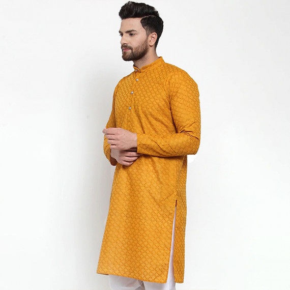 https://www.hypepulse.in/products/men-mustard-yellow-thread-work-cotton-kurta