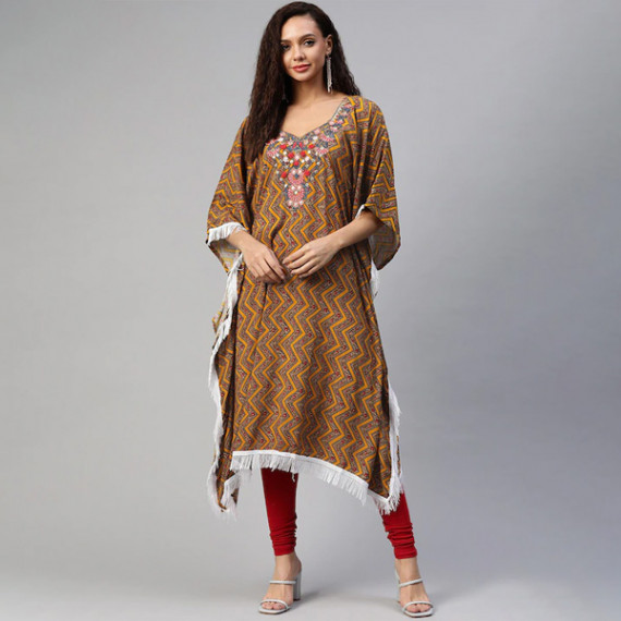https://www.hypepulse.in/products/women-orange-brown-geometric-printed-thread-work-pure-cotton-kaftan-kurta