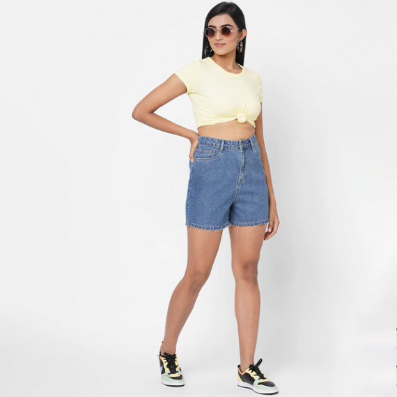 https://www.hypepulse.in/products/women-blue-slim-fit-high-rise-denim-shorts