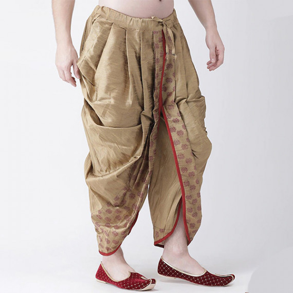 https://www.hypepulse.in/products/men-beige-red-printed-dupion-silk-dhoti-pants