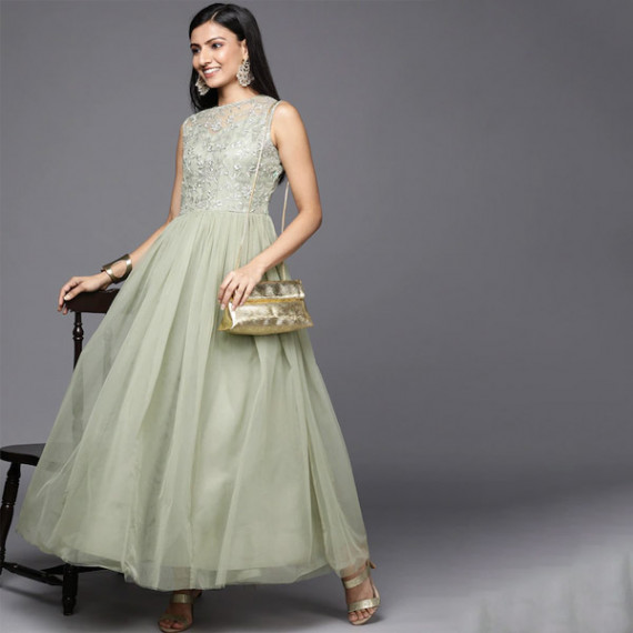 https://www.hypepulse.in/products/green-ethnic-embroidered-net-maxi-dress